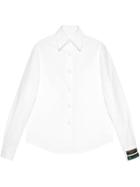 Gucci Logo Tag Poplin Shirt - White