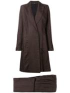 Gianfranco Ferré Pre-owned 1990's Flared Coat & Trousers - Brown