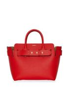 Burberry The Small Leather Triple Stud Belt Bag - Red
