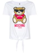 Moschino Tied Toy Bear T-shirt - White
