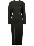 Christopher Kane Zip Detail Long Dress - Black