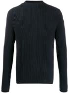 Rrd Ribbed Knit Pullover - Blue