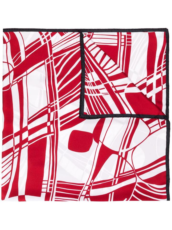 Faliero Sarti Geo Print Scarf - Red