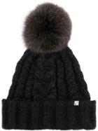 Ca4la Knitted Pattern Hat - Black