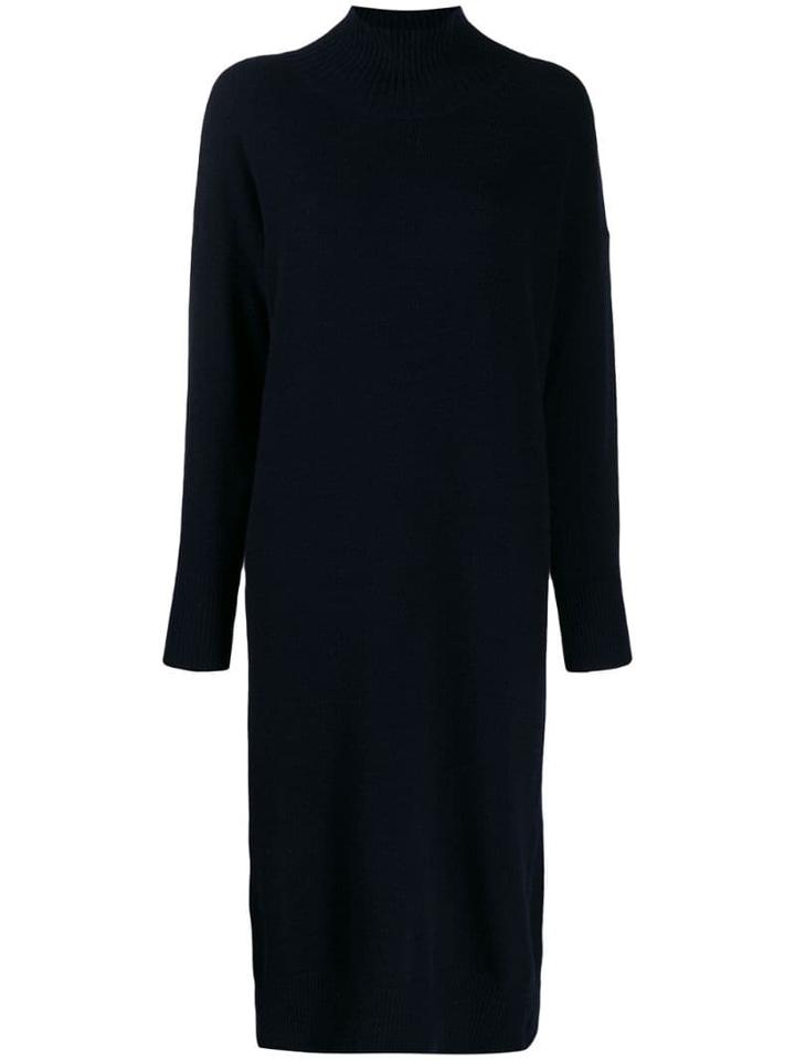 Roberto Collina Turtle Neck Dress - Blue
