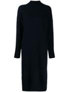 Roberto Collina Turtle Neck Dress - Blue
