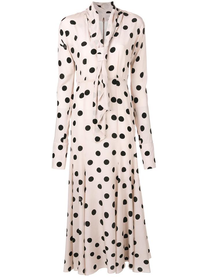 Natasha Zinko Polka Dot Dress - Neutrals