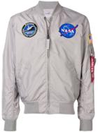 Alpha Industries Patchwork Bomber Jacket - Grey