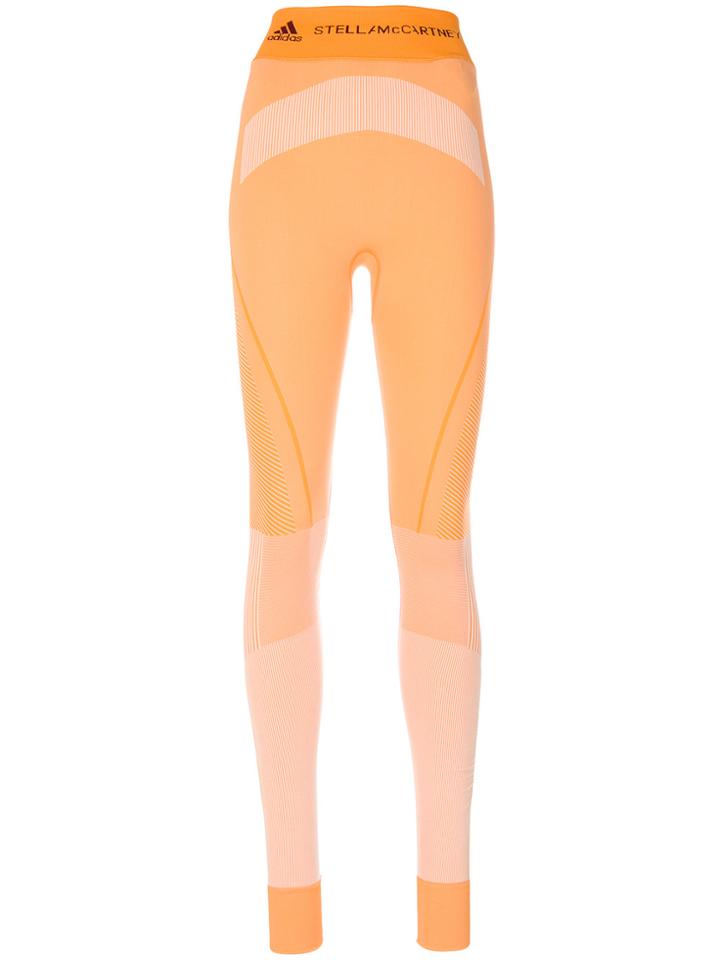 Adidas By Stella Mccartney Seamless Yoga Leggings - Yellow & Orange