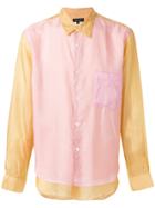 Comme Des Garçons Homme Plus Two-tone Layered Shirt - Yellow