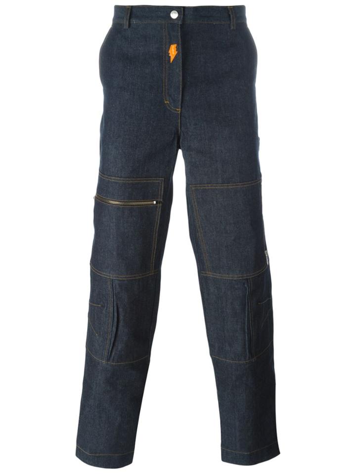 Walter Van Beirendonck Vintage Zipped Jeans - Blue