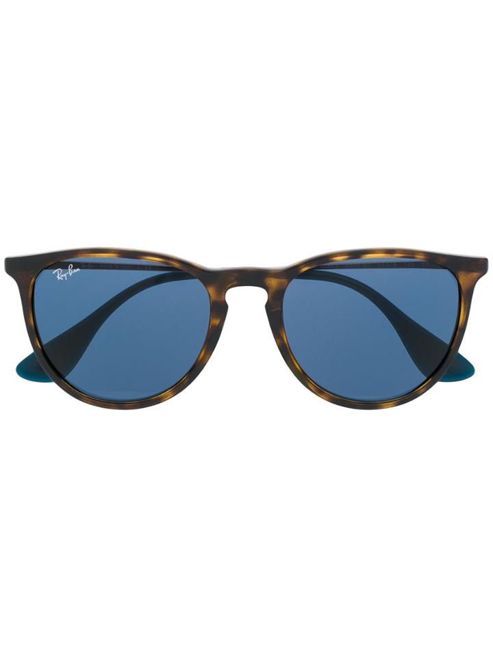 Ray-ban Erika Oval Frame Sunglasses - Brown