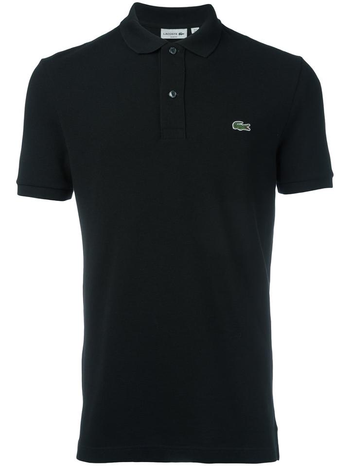 Lacoste Logo Patch Polo Shirt, Men's, Size: 6, Black, Cotton
