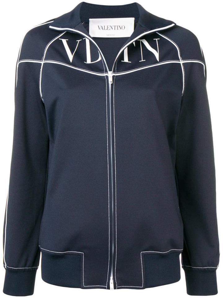 Valentino Vltn Printed Track Jacket - Blue