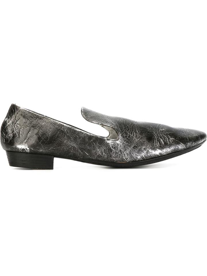 Marsèll Almond Toe Slippers, Women's, Size: 36, Grey, Leather