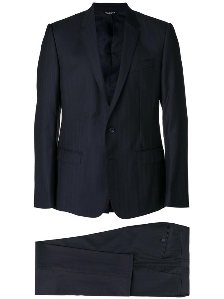 Dolce & Gabbana Pinstripe Suit - Blue
