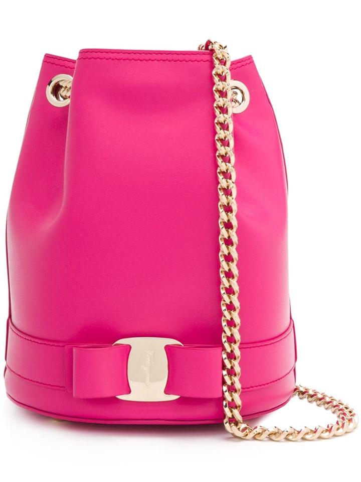 Salvatore Ferragamo Vara Bucket Bag - Pink