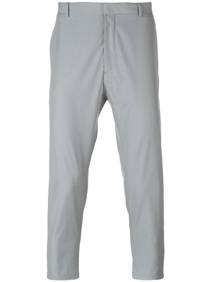 Jil Sander Chino Trousers, Men's, Size: 46, Grey, Cotton