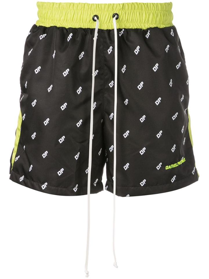 Daniel Patrick Logo Venice Trunk Shorts - Black