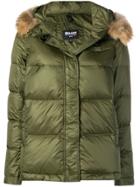 Blauer Fur Hood Trim Puffer Jacket - Green