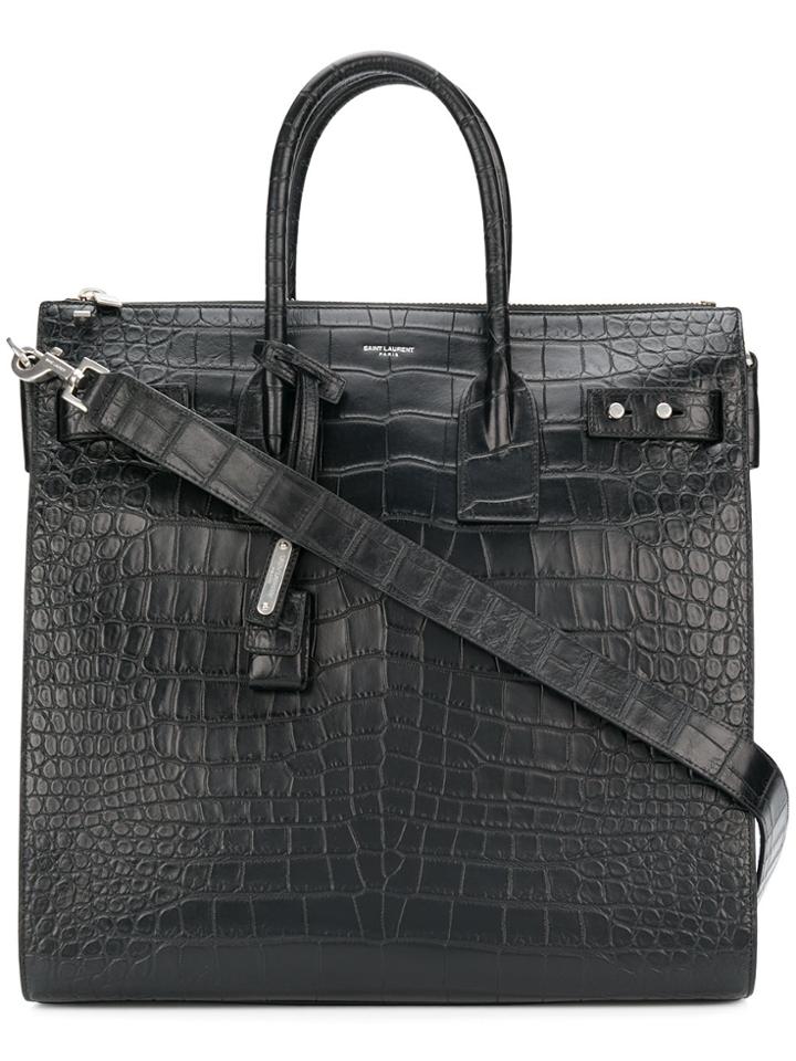 Saint Laurent Top Handles Tote - Black