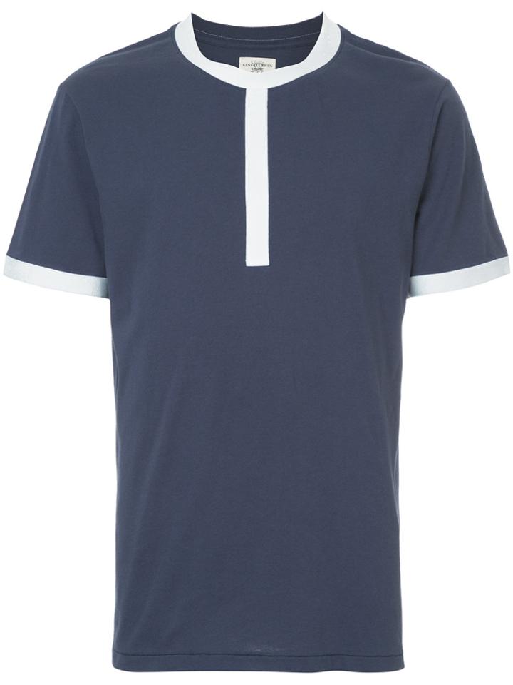 Kent & Curwen Contrast Trim T-shirt - Blue