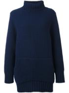 Chalayan Chunky Knit Jumper, Women's, Size: 42, Blue, Cashmere/merino