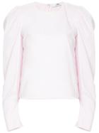 C & M Exaggerated Sleeve Blouse - Pink