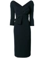 Dsquared2 - Bow Detail Dress - Women - Polyester/spandex/elastane/acetate/wool - 42, Black, Polyester/spandex/elastane/acetate/wool