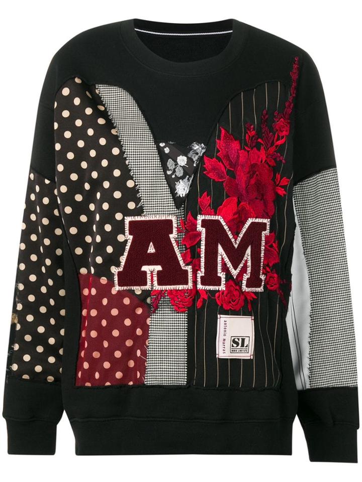 Antonio Marras Patchwork Sweatshirt - Black
