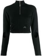 A-cold-wall* Piping Crop Top - Black