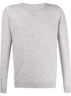 Laneus Crew-neck Cashmere Sweater - Grey