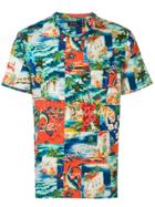 Polo Ralph Lauren T-shirt With Multiple Prints - Blue