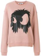 Mcq Alexander Mcqueen Monster Print Sweatshirt - Pink & Purple