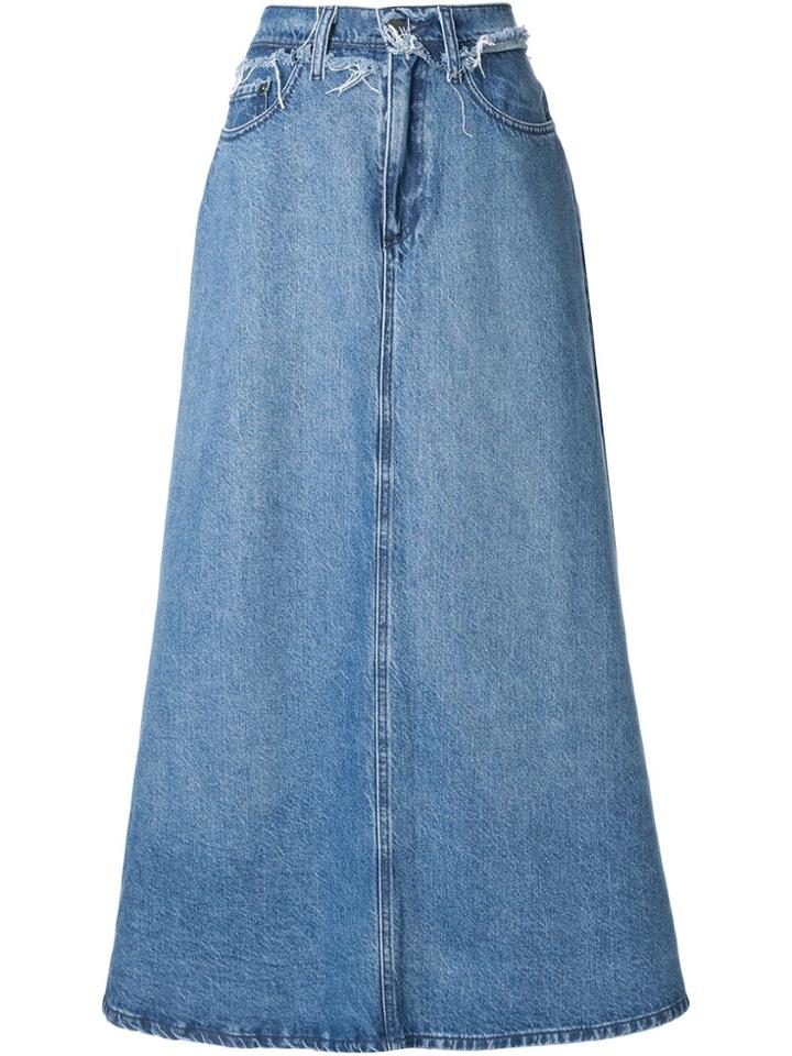 Nobody Denim Como A-line Skirt - Blue