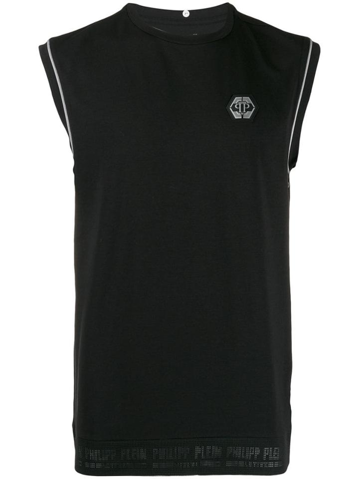 Philipp Plein Tank Top Stripes - Black
