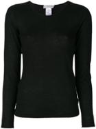 Le Tricot Perugia Crew Neck Jumper - Black