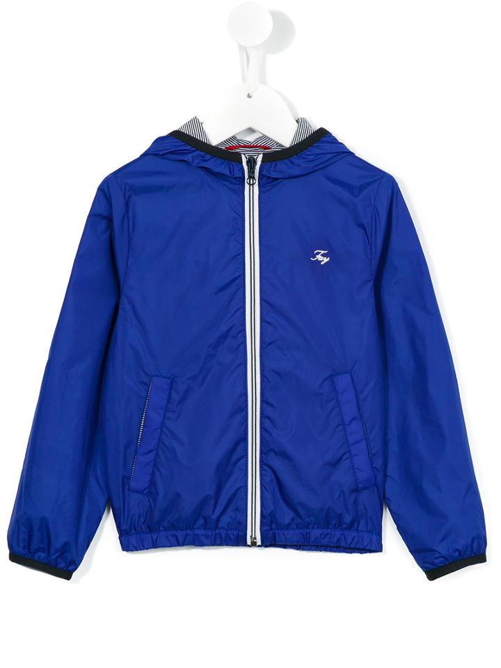 Fay Kids Zipped Jacket, Boy's, Size: 8 Yrs, Blue