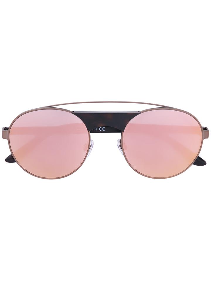 Giorgio Armani - Aviator Sunglasses - Unisex - Acetate/metal - 53, Brown, Acetate/metal