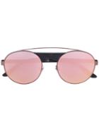 Giorgio Armani - Aviator Sunglasses - Unisex - Acetate/metal - 53, Brown, Acetate/metal
