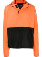 Les Hommes Colour-block Hooded Jacket - Orange