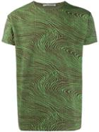 Acne Studios Swirl Print T-shirt - Green