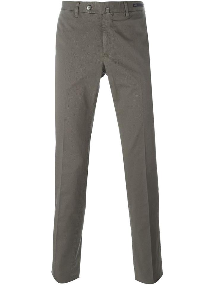Pt01 Classic Slim Chinos, Men's, Size: 48, Green, Cotton/spandex/elastane