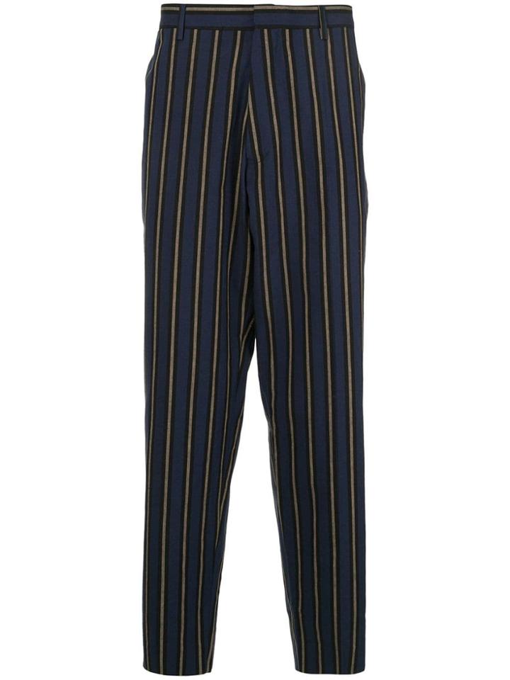 Études Striped Straight-leg Trousers - Blue