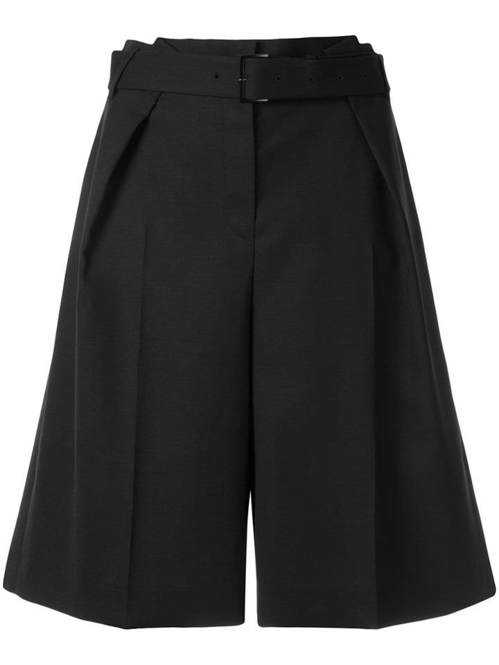 Juun.j Belted Knee Length Shorts - Black