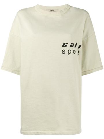 Yeezy Beige Loose Fit Logo T Shirt - Nude & Neutrals