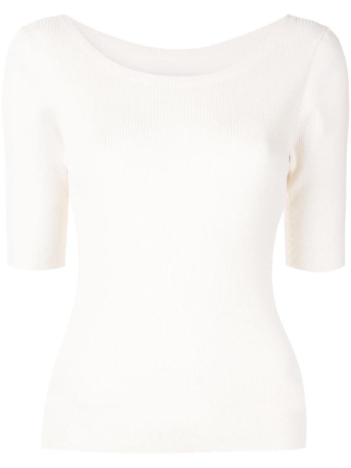 Tomorrowland Lightweight Knit Top - White
