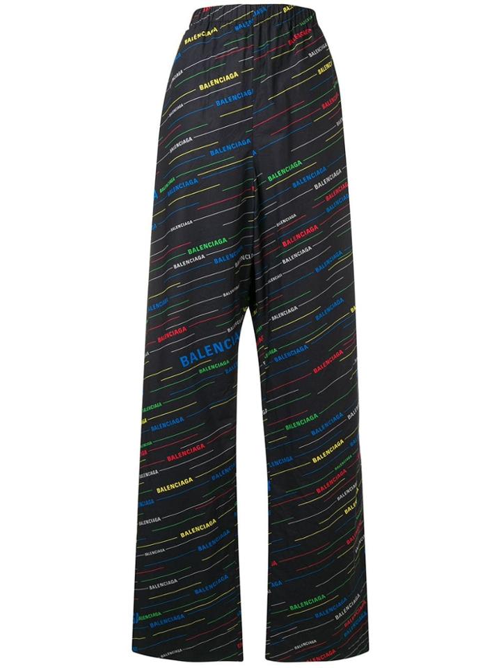 Balenciaga Oversized Leg Trousers - Black