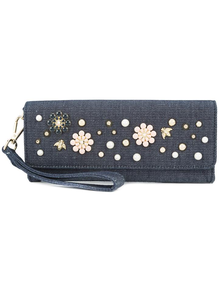 Christian Siriano Denim Clutch - Blue