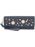 Christian Siriano Denim Clutch - Blue